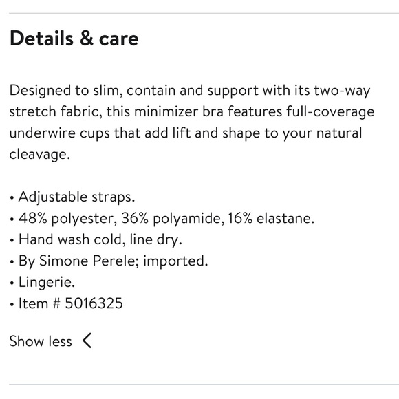 Simone Perele Caresse Minimizer Underwire Bra NWT - Picture 7 of 7